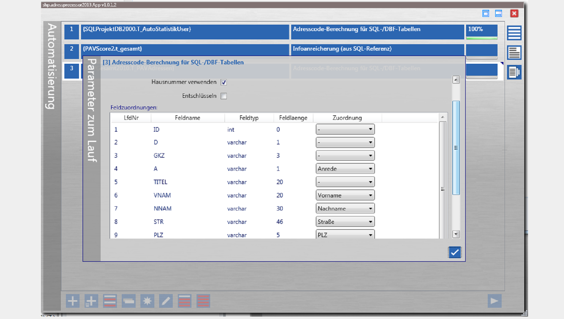 Datenbank-Abgleiche / Scoring / Bereinigung großer Adressdatenbestände